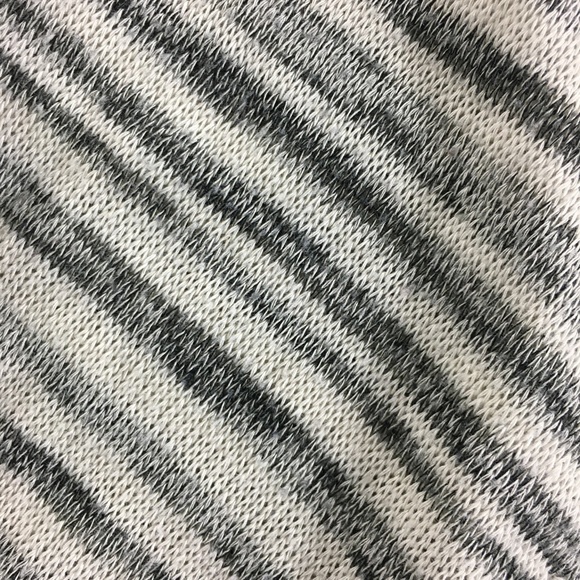 Rewind XL Sweater Gray Stripe Lace Side Panels Striped Lightweight - Picture 6 of 9